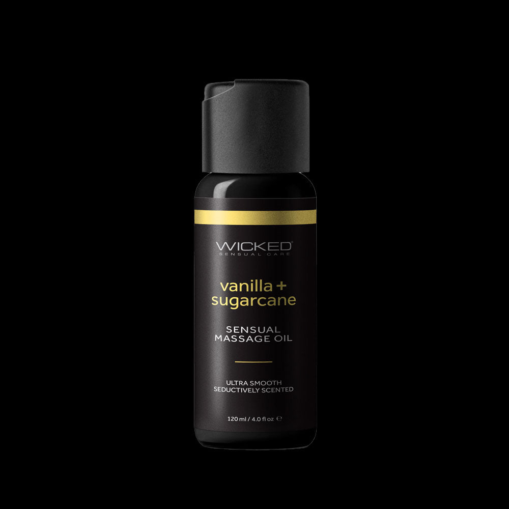 Wicked Sensual Massage Oil - Vanilla + Sugarcane 120ML