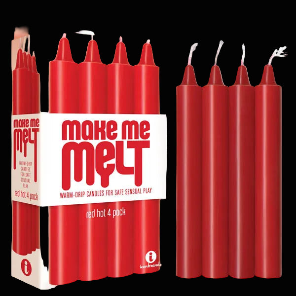 Make Me Melt Drip Candles - - Hot Drip Candles - 4 Pack