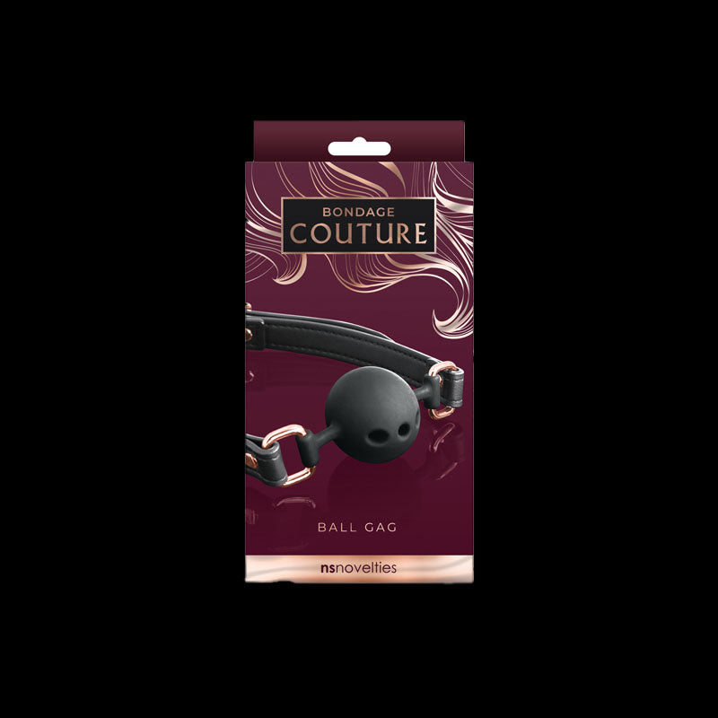 Bondage Couture Ball Gag - Black
