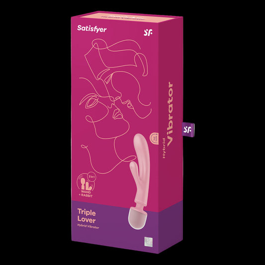 Satisfyer Triple Lover Rabbit Vibrator and Massage Wand