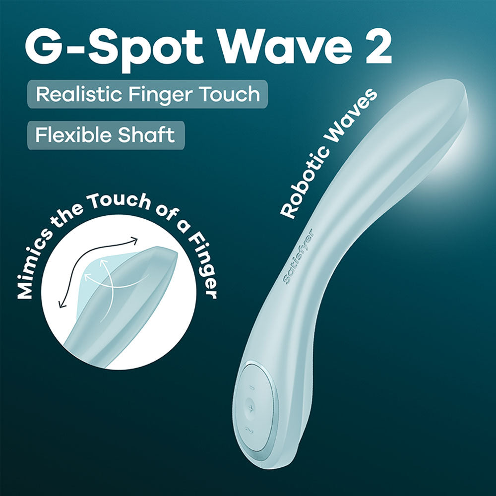 Satisfyer G-Spot Wave 2  Ice  Flicking Tip Vibrator