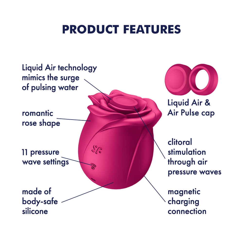 Satisfyer Pro 2 Classic Blossom -  USB Rechargeable Air Pulse Rose Stimulator