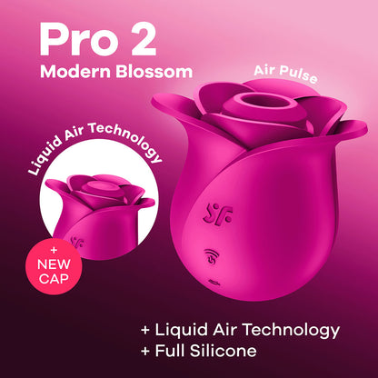 Satisfyer Pro 2 Modern Blossom - Modern  USB Rechargeable Air Pulse Rose Stimulator