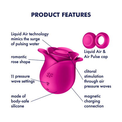 Satisfyer Pro 2 Modern Blossom - Modern  USB Rechargeable Air Pulse Rose Stimulator