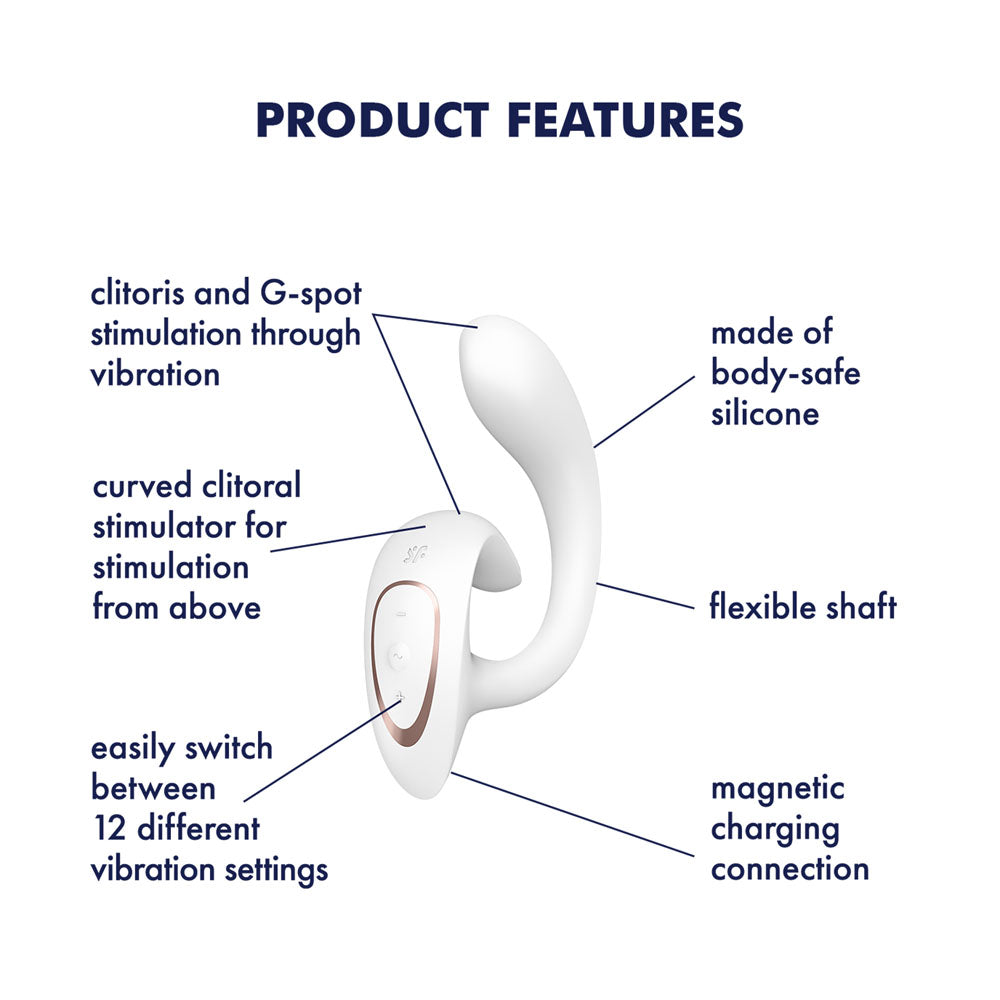 Satisfyer G For Goddess Vibrator with Clit Stim