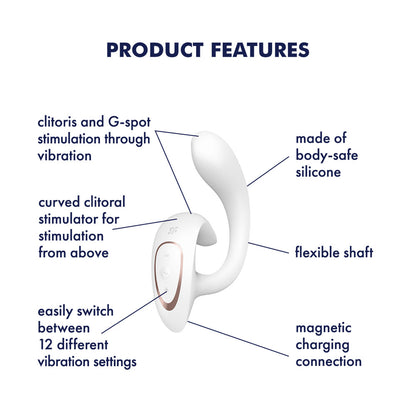 Satisfyer G For Goddess Vibrator with Clit Stim