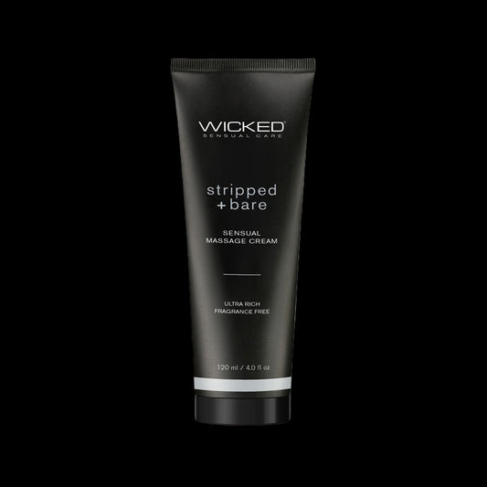 Wicked STRIPPED + BARE Sensual Massage Cream