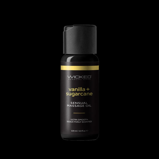 Wicked Sensual Massage Oil - Vanilla + Sugarcane 120ML