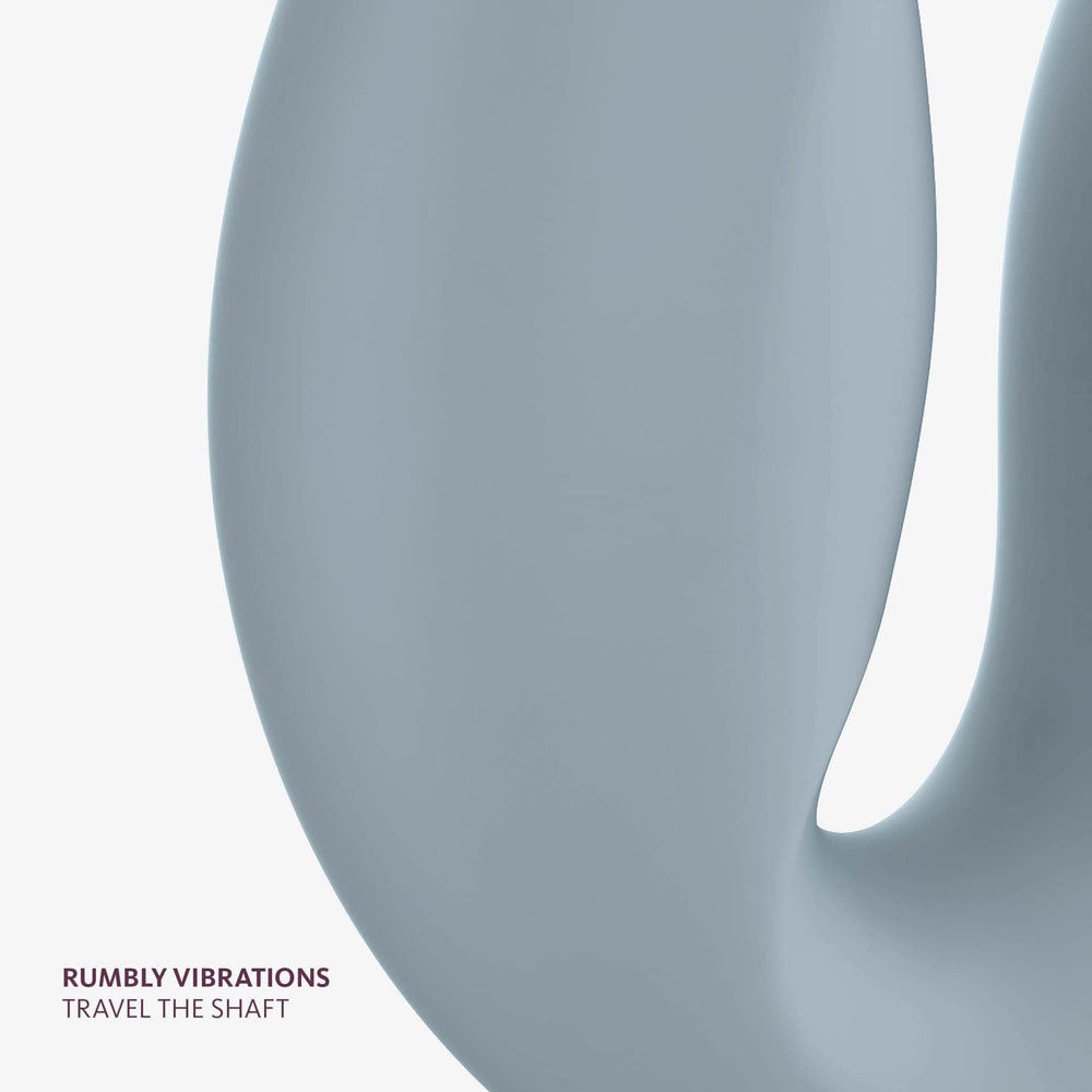 Fun Factory SHARE VIBE PRO - Grey USB Rechargeable Strapless Strap-On