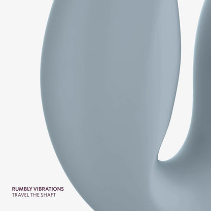 Fun Factory SHARE VIBE PRO - Grey USB Rechargeable Strapless Strap-On