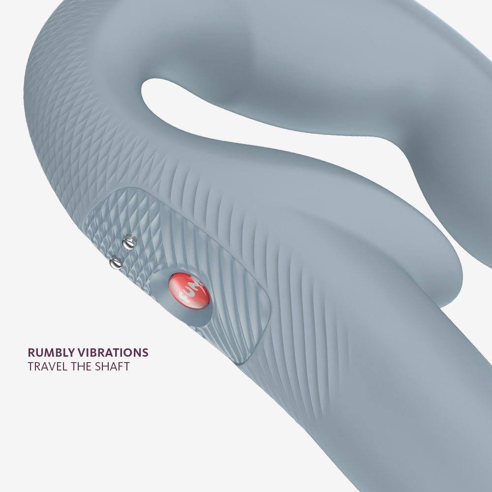 Fun Factory SHARE VIBE PRO - Grey USB Rechargeable Strapless Strap-On