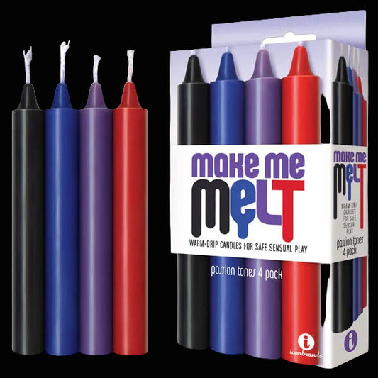 Make Me Melt Drip Candles - Passion - Passion Tones Drip Candles - 4 Pack