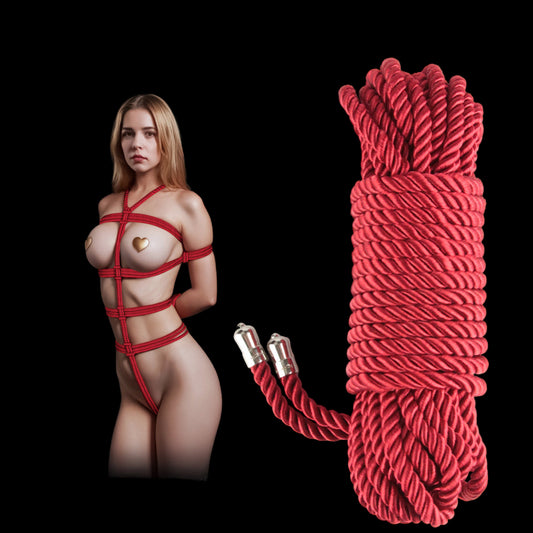 Rebellion Reign Silky Bondage Rope - Red