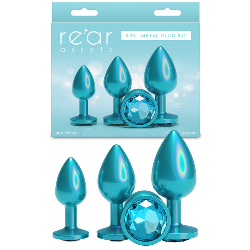 Rear Assets Trainer Kit Iridescent Teal - Set of 3 Sizes