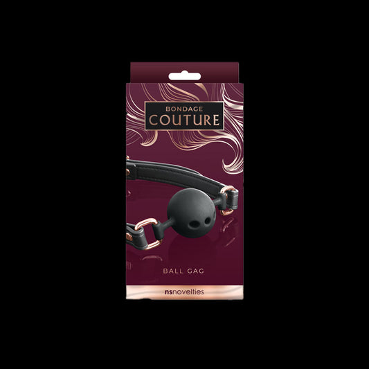 Bondage Couture Ball Gag - Black