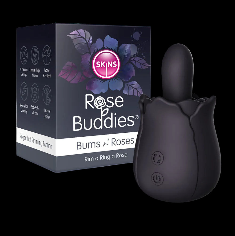 Skins Rose Buddies   USB Rechargeable Anal Rimming Stimulator