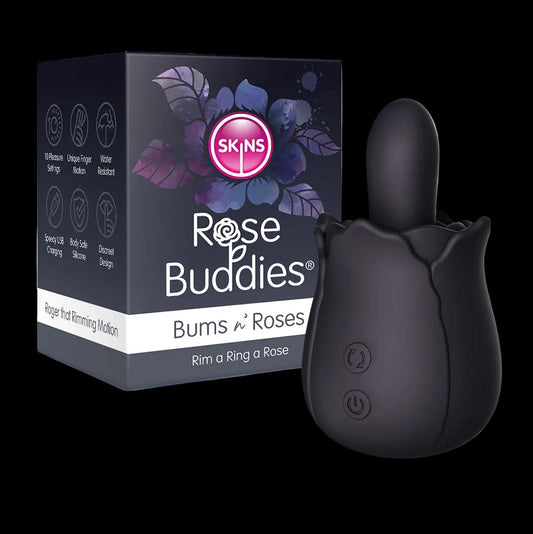 Skins Rose Buddies   USB Rechargeable Anal Rimming Stimulator