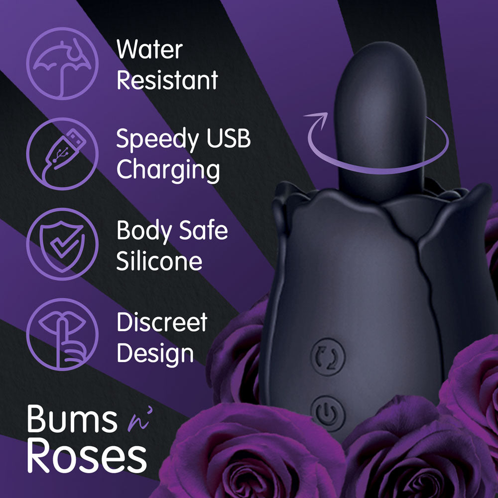 Skins Rose Buddies   USB Rechargeable Anal Rimming Stimulator