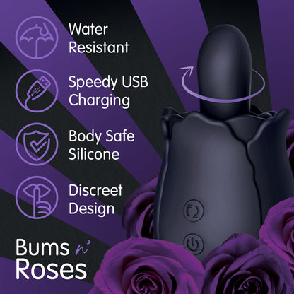 Skins Rose Buddies   USB Rechargeable Anal Rimming Stimulator