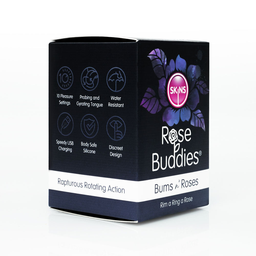 Skins Rose Buddies   USB Rechargeable Anal Rimming Stimulator