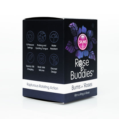 Skins Rose Buddies   USB Rechargeable Anal Rimming Stimulator