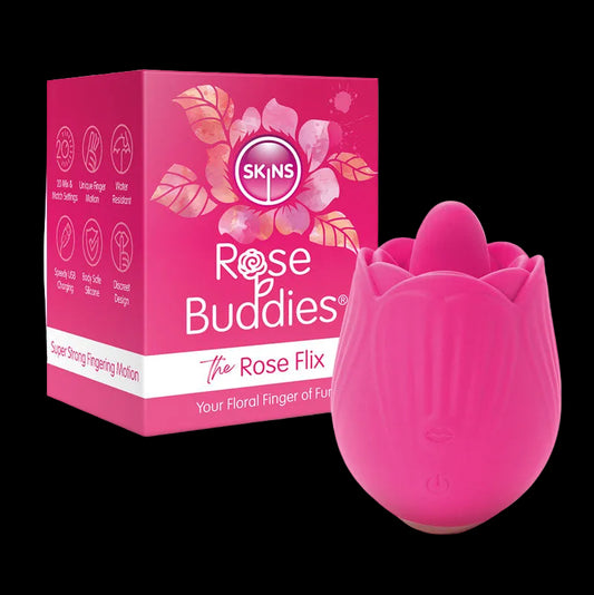 Skins Rose Buddies  USB Rechargeable Flicking Rose Stimulator