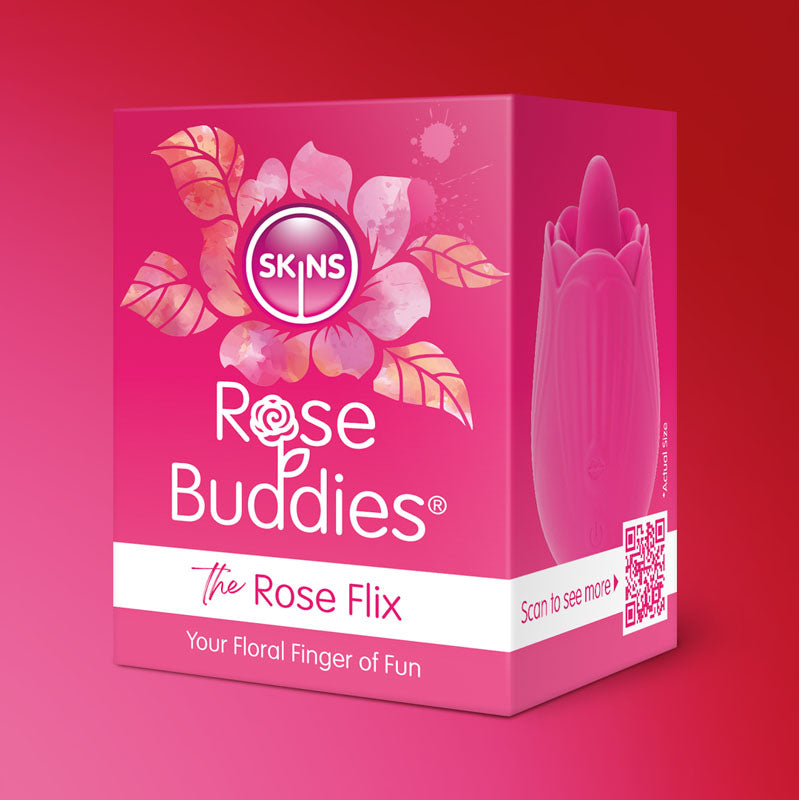 Skins Rose Buddies  USB Rechargeable Flicking Rose Stimulator