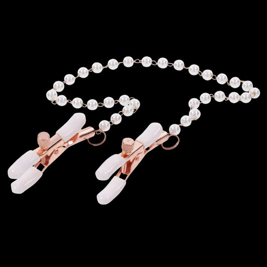 Sex & Mischief Peaches n CreaMe Pearl Nipple Clamps