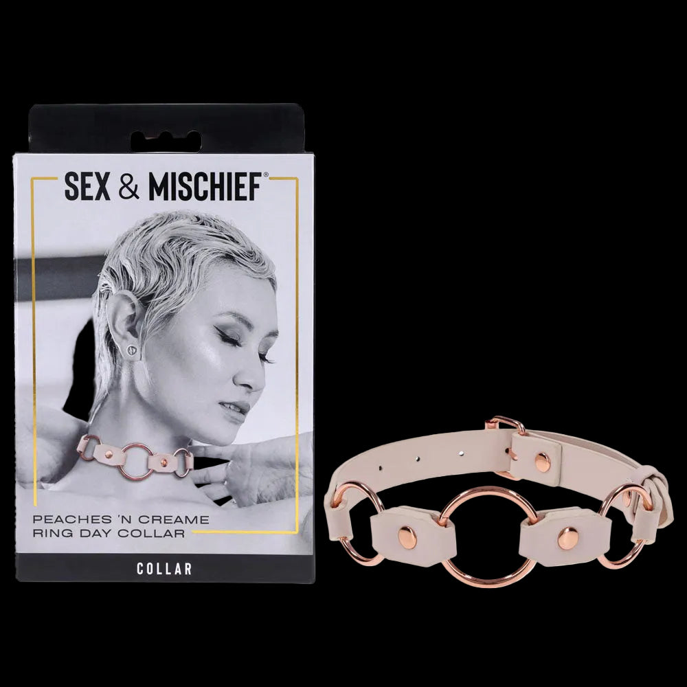 Sex & Mischief Peaches n CreaMe Ring Day Collar