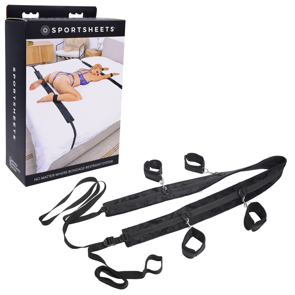 No Matter Where Bondage Restraint System - Bed Restraints