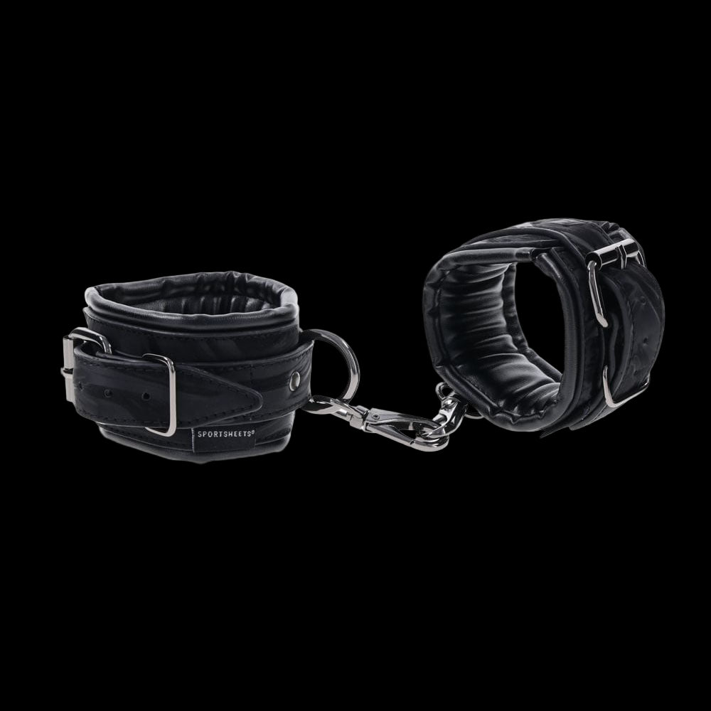Velvet Noir Handcuffs -  Adjustable Cuff Restraints