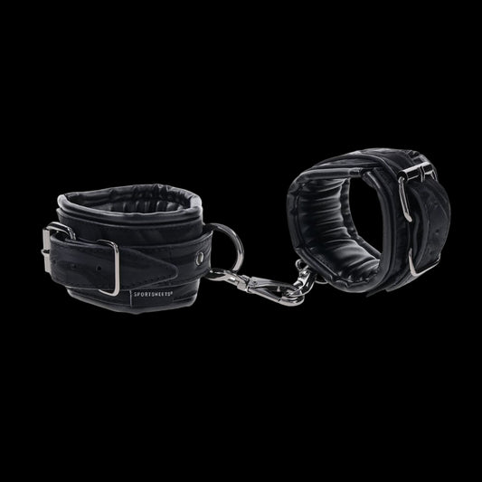 Velvet Noir Handcuffs -  Adjustable Cuff Restraints