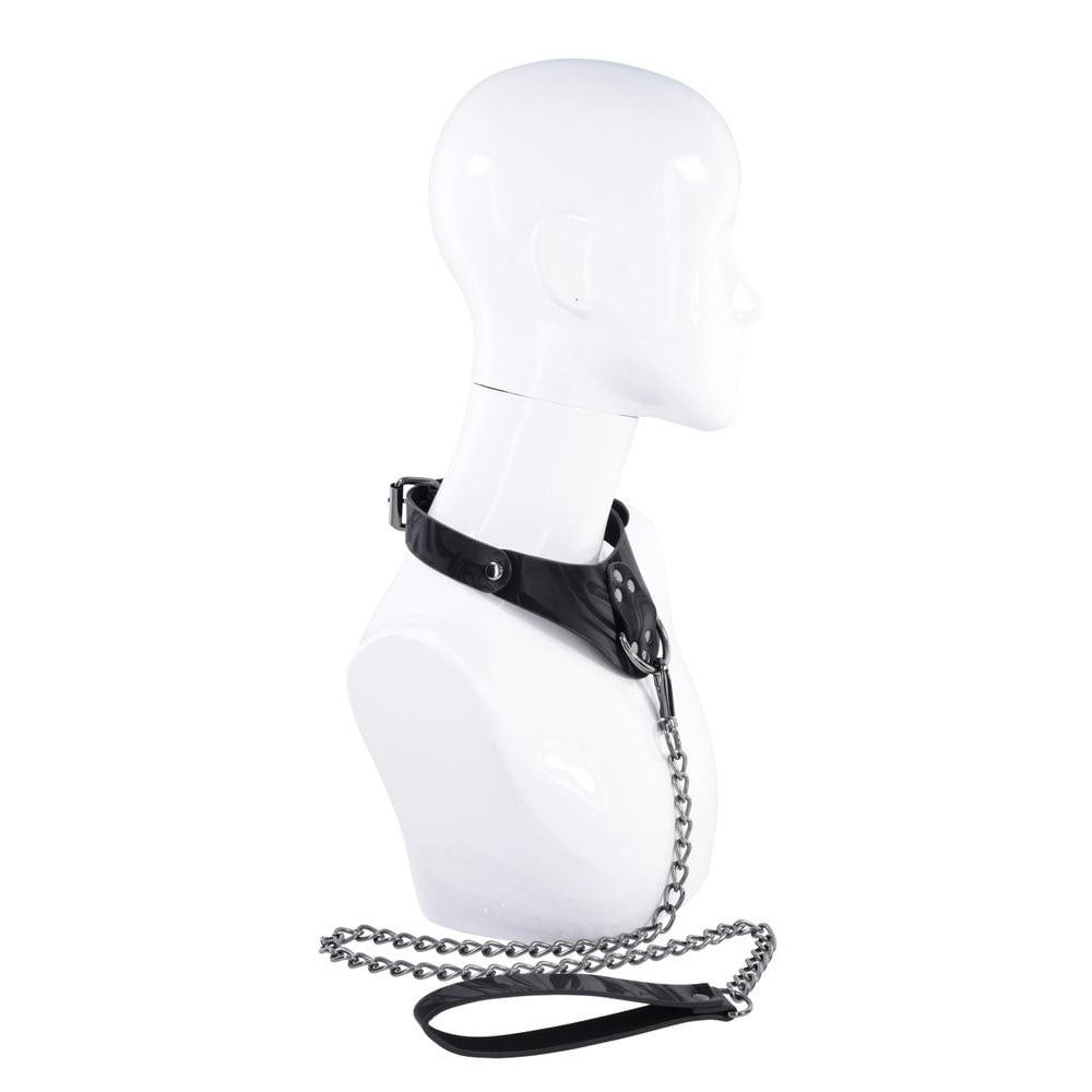 Velvet Noir Collar & Leash -  Restraint & Leash