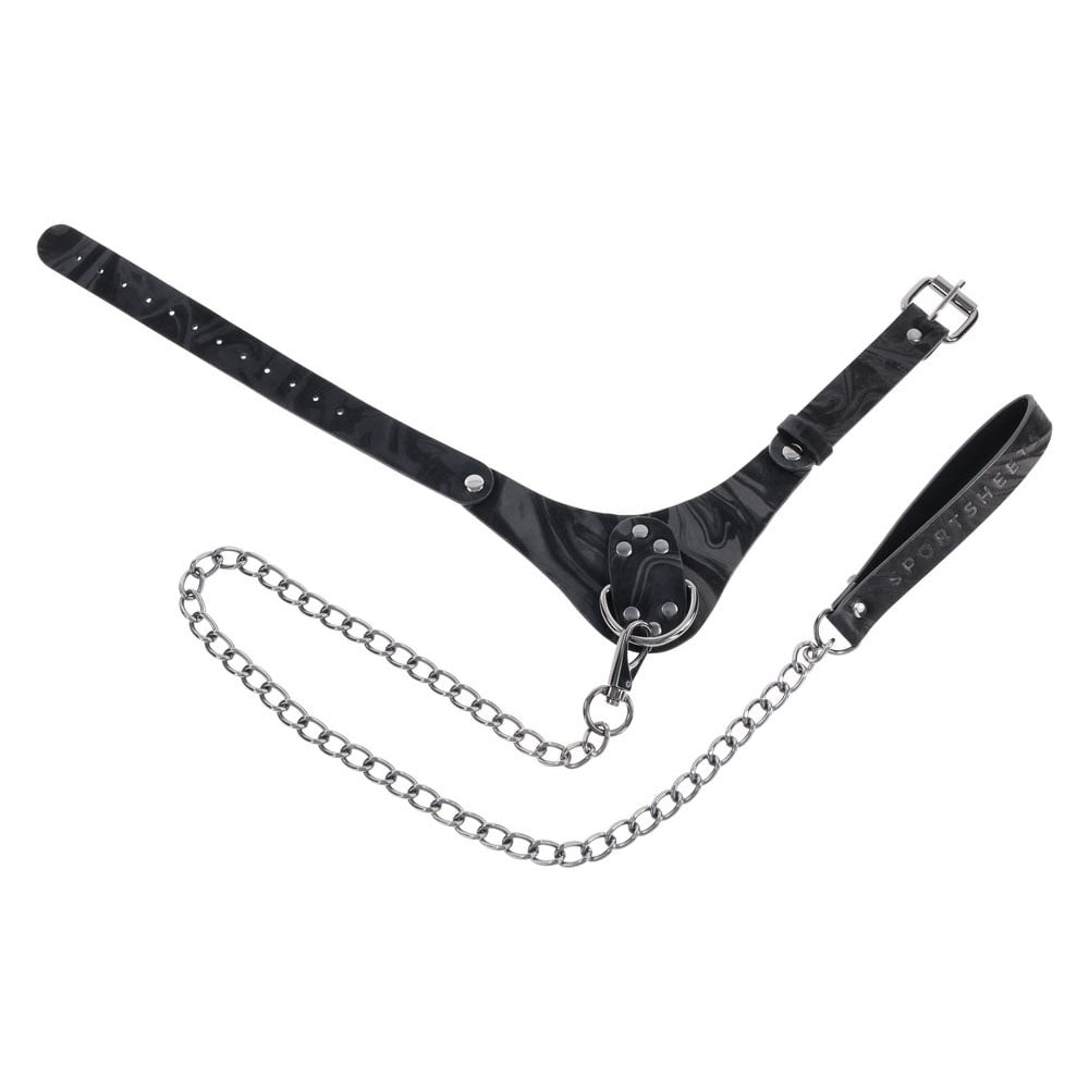 Velvet Noir Collar & Leash -  Restraint & Leash