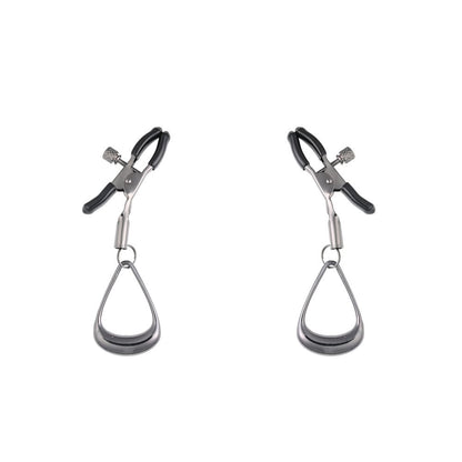 Velvet Noir Tuggable Gunmetal Adjustable Nipple Restraints