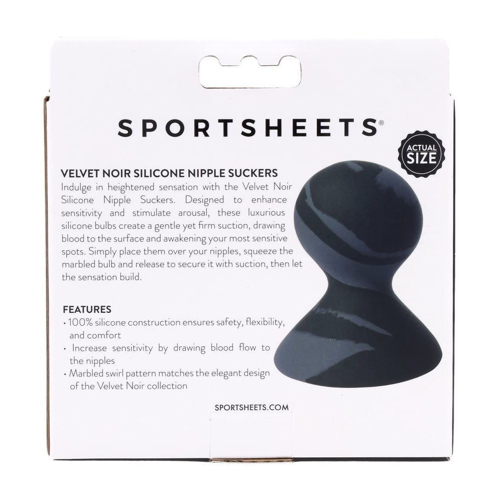 Velvet Noir Silicone Nipple Suckers  Set of 2