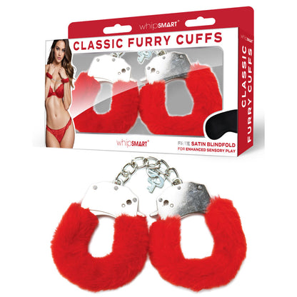 Classic Furry Cuffs with Bonus Eye Mask