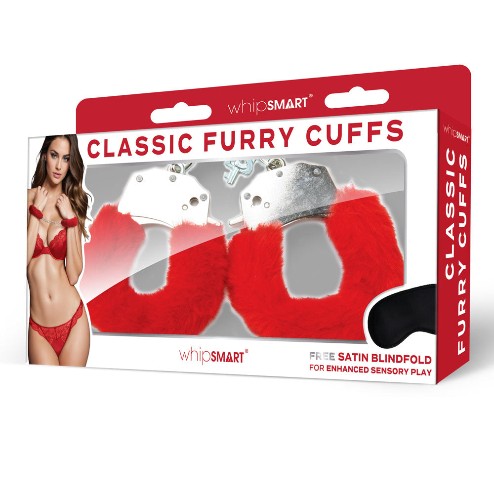 Classic Furry Cuffs with Bonus Eye Mask